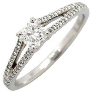 Tiffany & Co Ring Lucida Pt950 Diamond Platinum Silver T&co